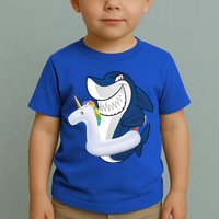 Shark Unicorn Float Pool Party Toddler T-Shirt