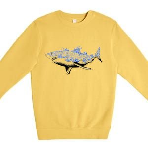 Shark Wave Premium Crewneck Sweatshirt