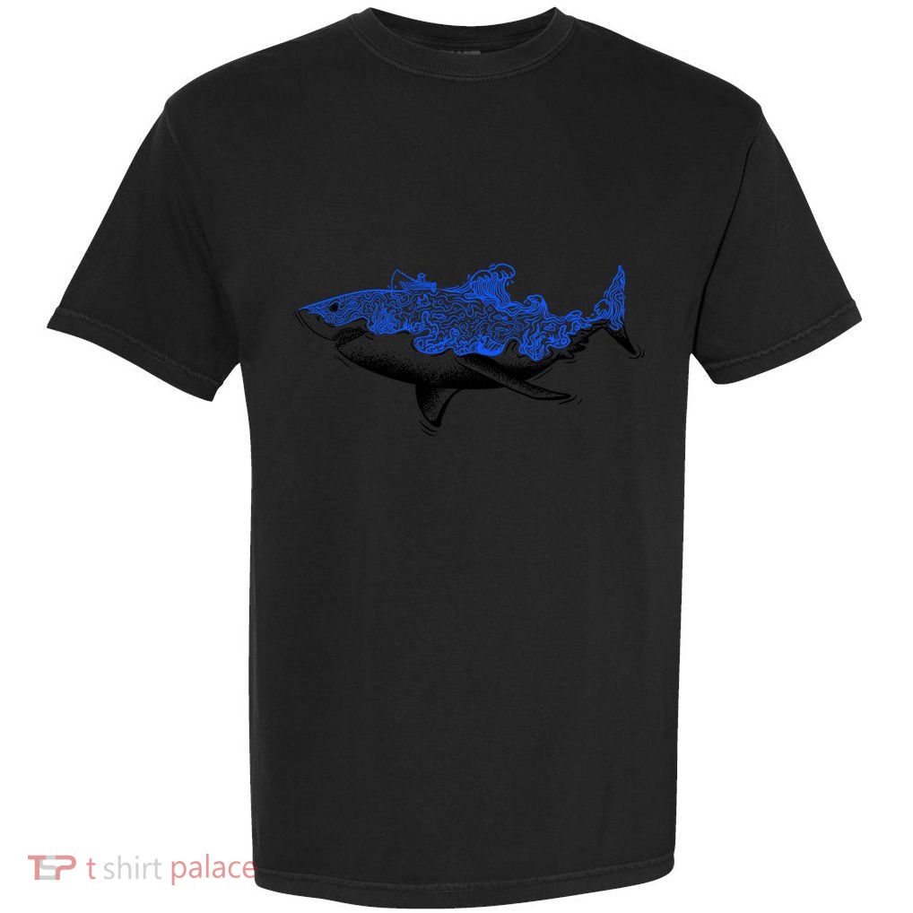 Shark Wave Garment-Dyed Heavyweight T-Shirt