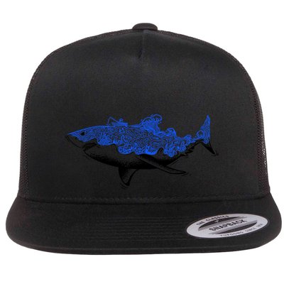 Shark Wave Flatbill Hat