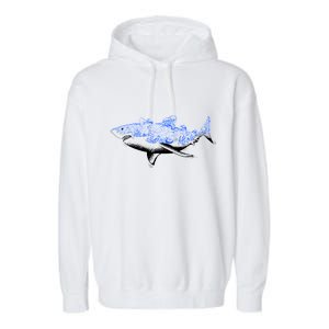 Shark Wave Garment-Dyed Fleece Hoodie