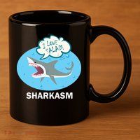Sharkasm 11oz C Handle Ceramic Mug