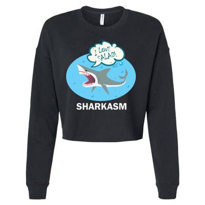 Sharkasm Cropped Pullover Crew