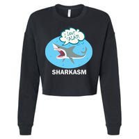 Sharkasm Cropped Pullover Crew