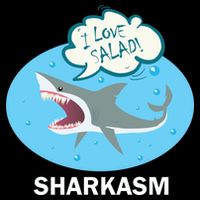 Sharkasm Cropped Pullover Crew
