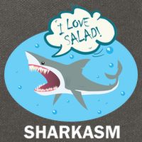 Sharkasm Cotton Canvas Backpack