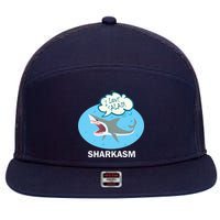 Sharkasm 7 Panel Mesh Trucker Snapback Hat