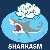 Sharkasm 7 Panel Mesh Trucker Snapback Hat