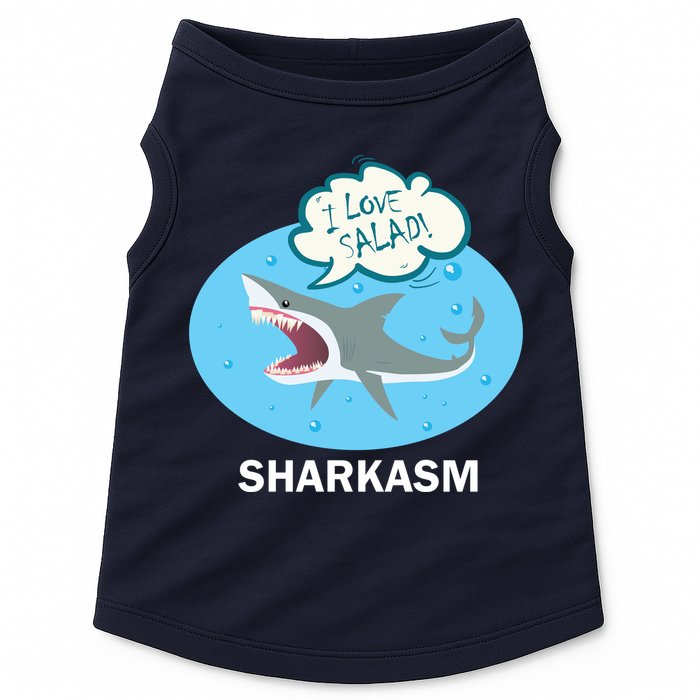 Sharkasm Doggie Tank