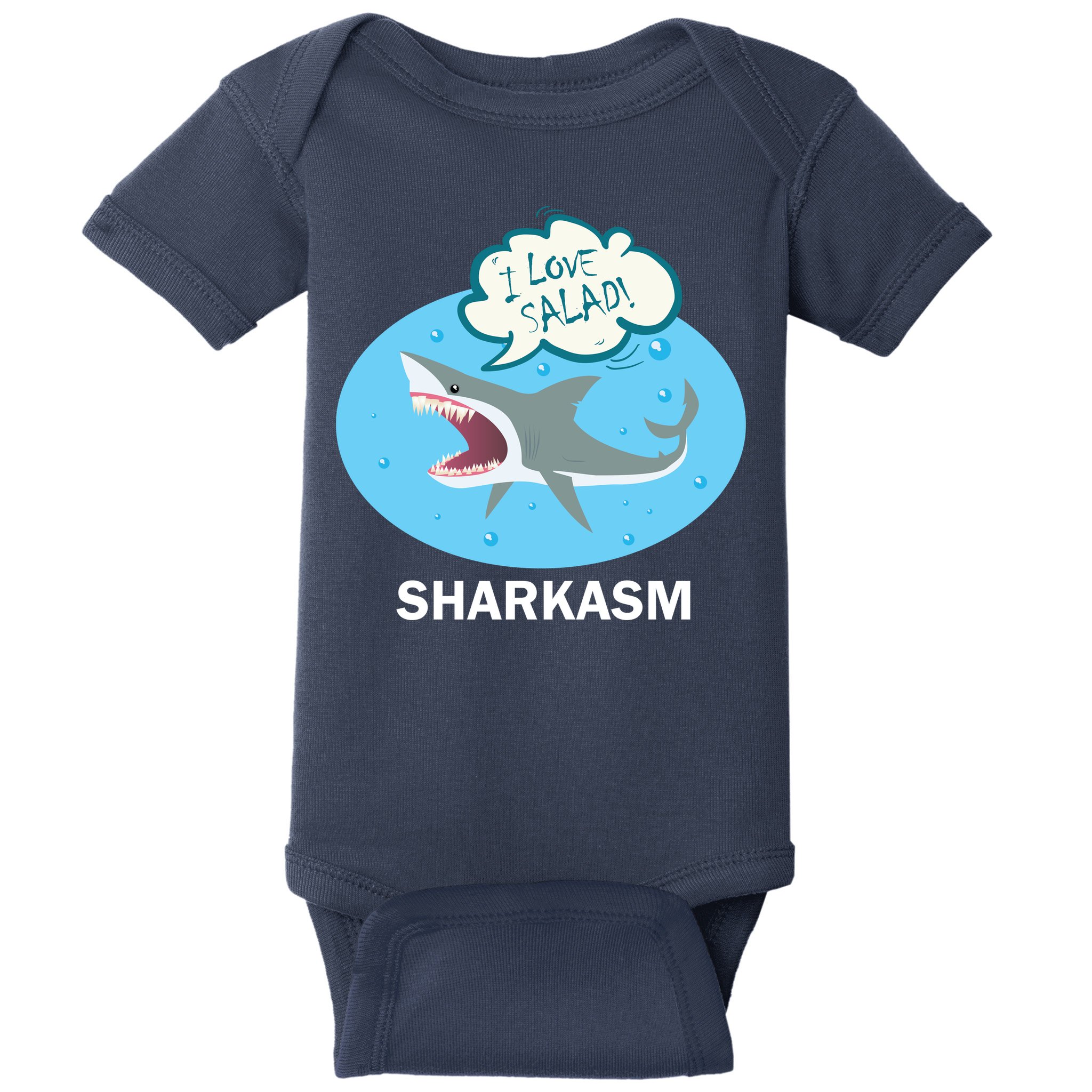 Sharkasm Baby Bodysuit