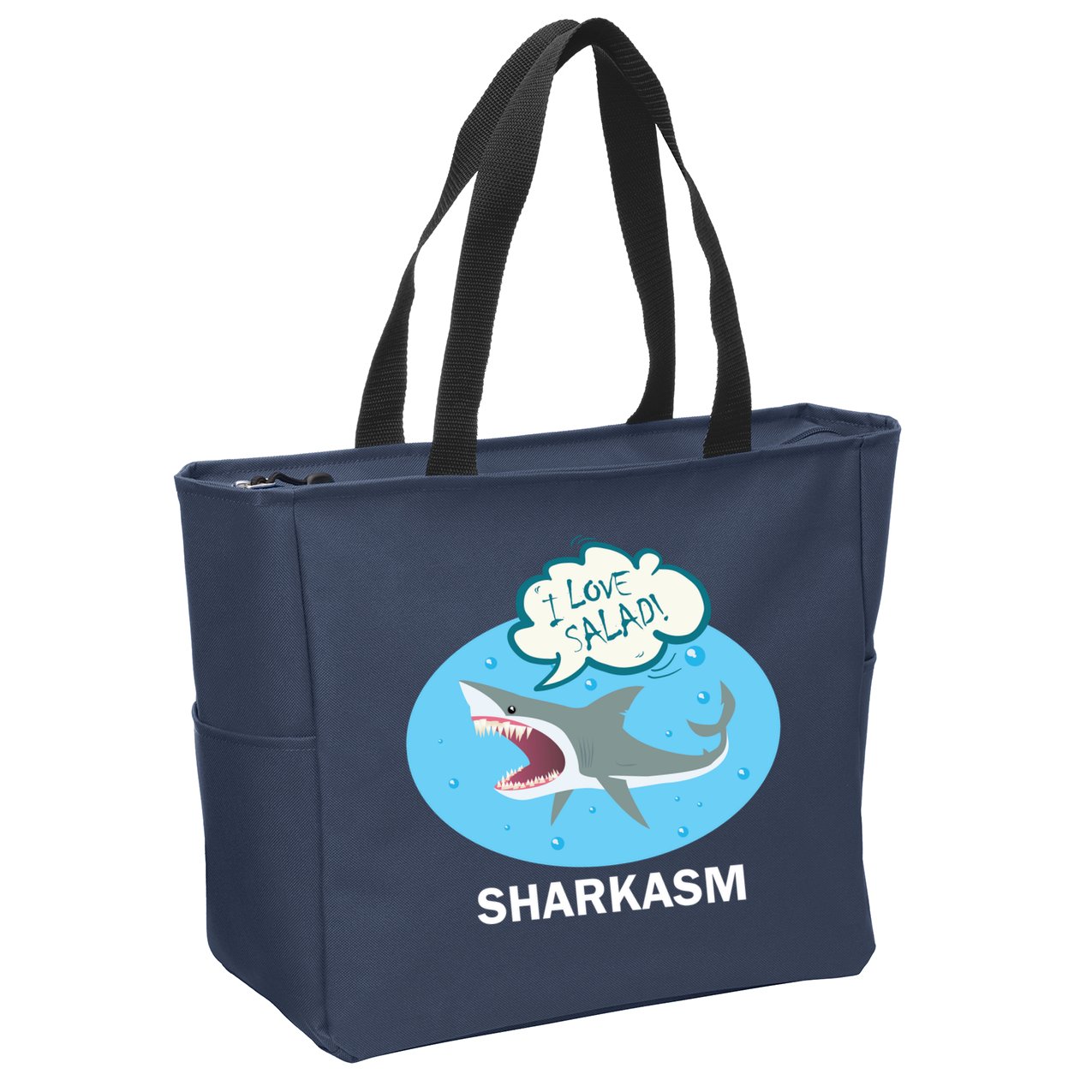 Sharkasm Zip Tote Bag