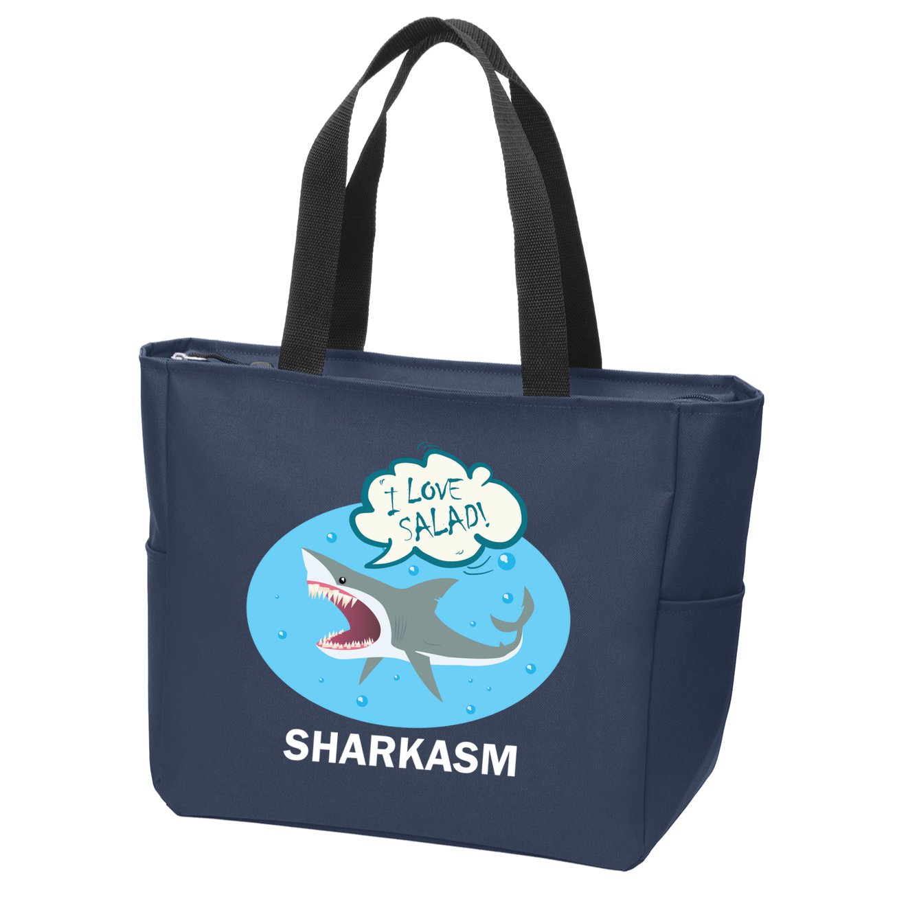Sharkasm Zip Tote Bag