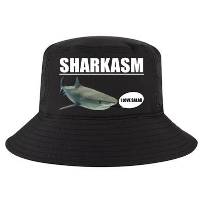 Sharkasm Funny Shark I Love Salad Cool Comfort Performance Bucket Hat