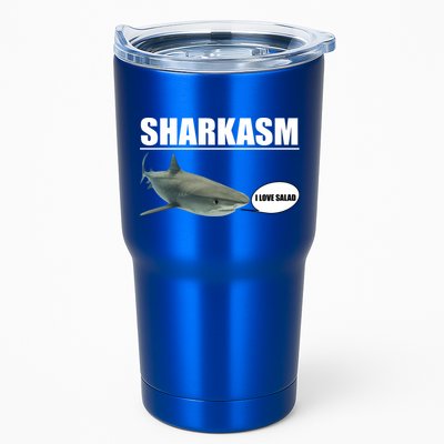 Sharkasm Funny Shark I Love Salad Tumbler