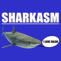 Sharkasm Funny Shark I Love Salad Magnet