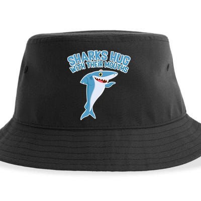 Sharks Hug With Their Mouth Sustainable Bucket Hat