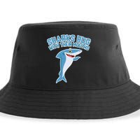 Sharks Hug With Their Mouth Sustainable Bucket Hat