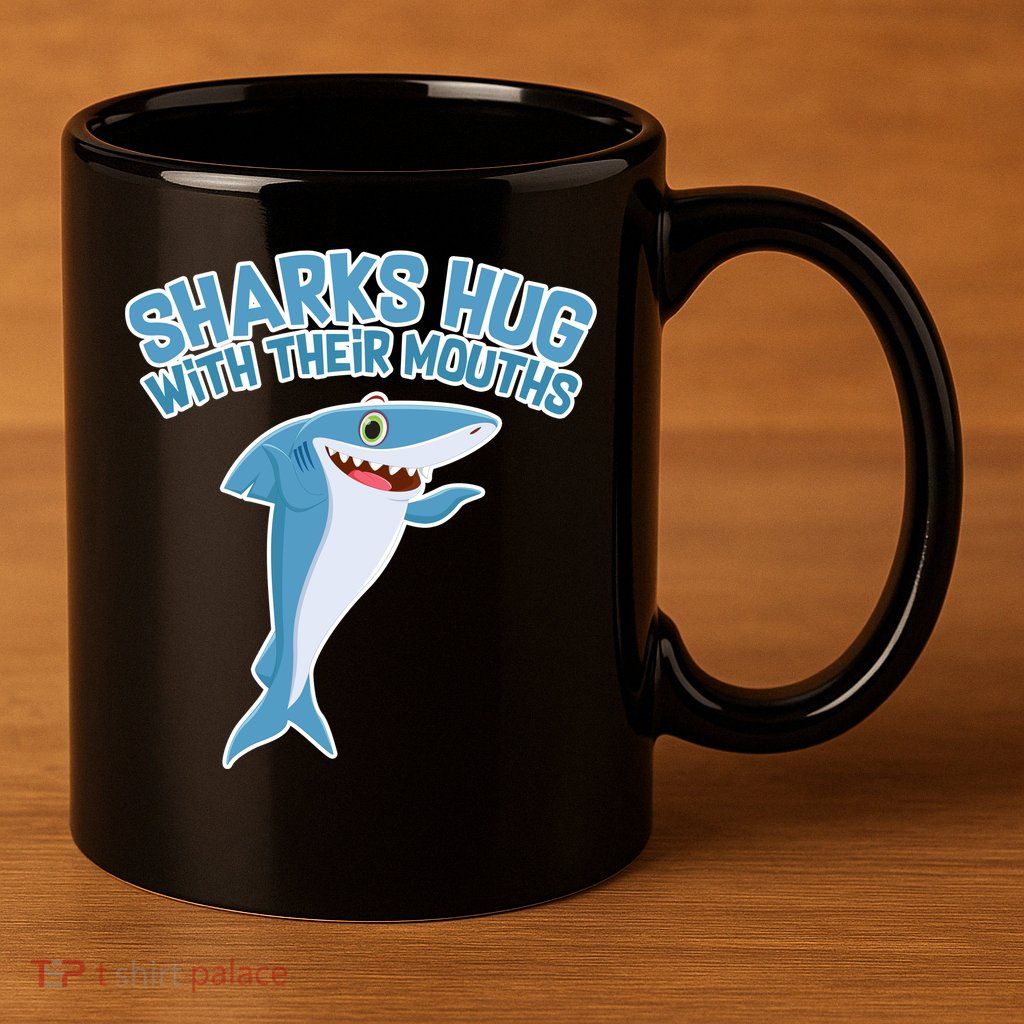 Sharks Hug With Their Mouth 11oz C Handle Ceramic Mug