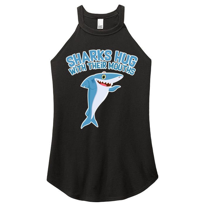 Sharks Hug With Their Mouth Women's Perfect Tri Rocker Tank