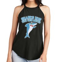 Sharks Hug With Their Mouth Women's Perfect Tri Rocker Tank