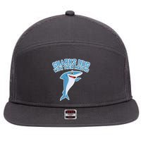 Sharks Hug With Their Mouth 7 Panel Mesh Trucker Snapback Hat