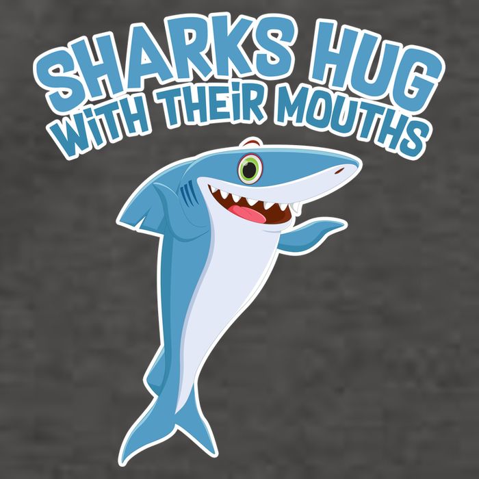 Sharks Hug With Their Mouth Vector Backpack