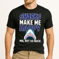 Sharks Make Me Happy You Not So Much Cooling Performance Crew T-Shirt
