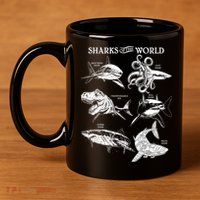 Sharks Of The World 11oz C Handle Ceramic Mug