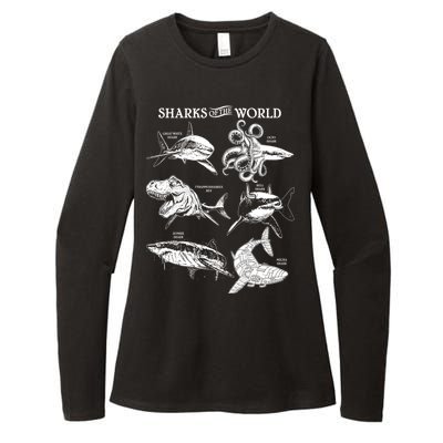 Sharks Of The World Womens CVC Long Sleeve Shirt