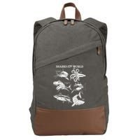 Sharks Of The World Cotton Canvas Backpack