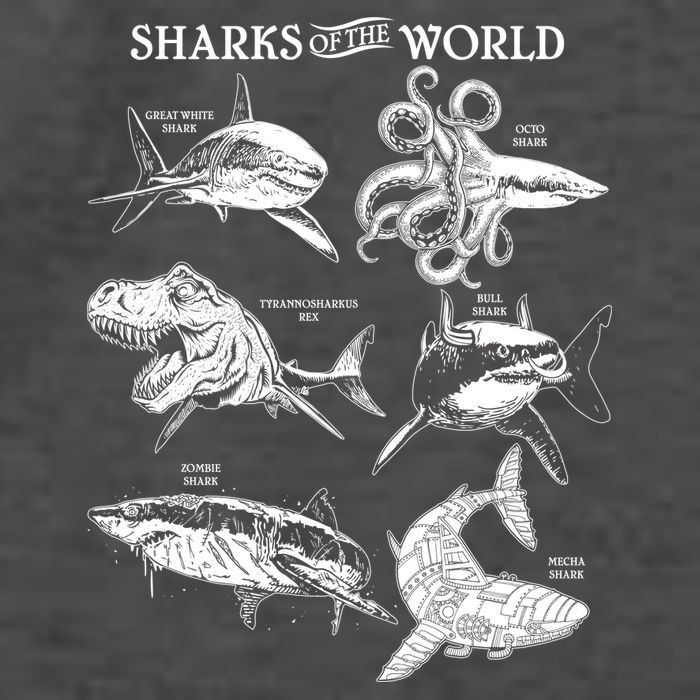 Sharks Of The World Vector Backpack
