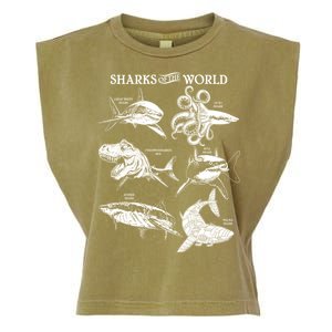 Sharks Of The World Garment-Dyed Women's Muscle Tee