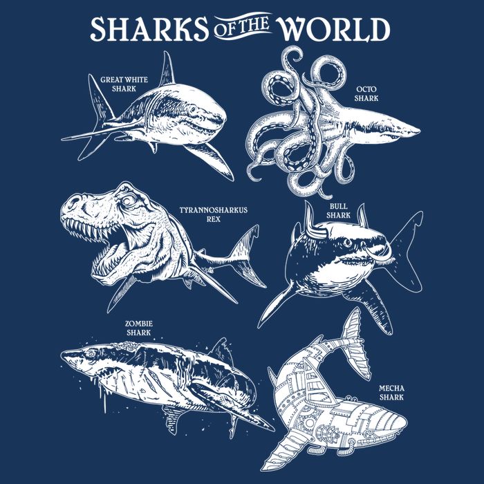 Sharks Of The World Cool Comfort Performance Bucket Hat