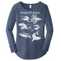 Sharks Of The World Women's Perfect Tri Tunic Long Sleeve Shirt