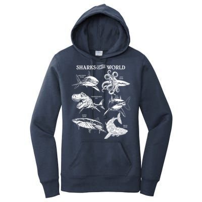 Sharks Of The World Women's Pullover Hoodie