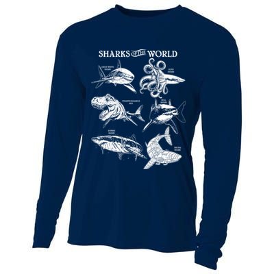 Sharks Of The World Cooling Performance Long Sleeve Crew