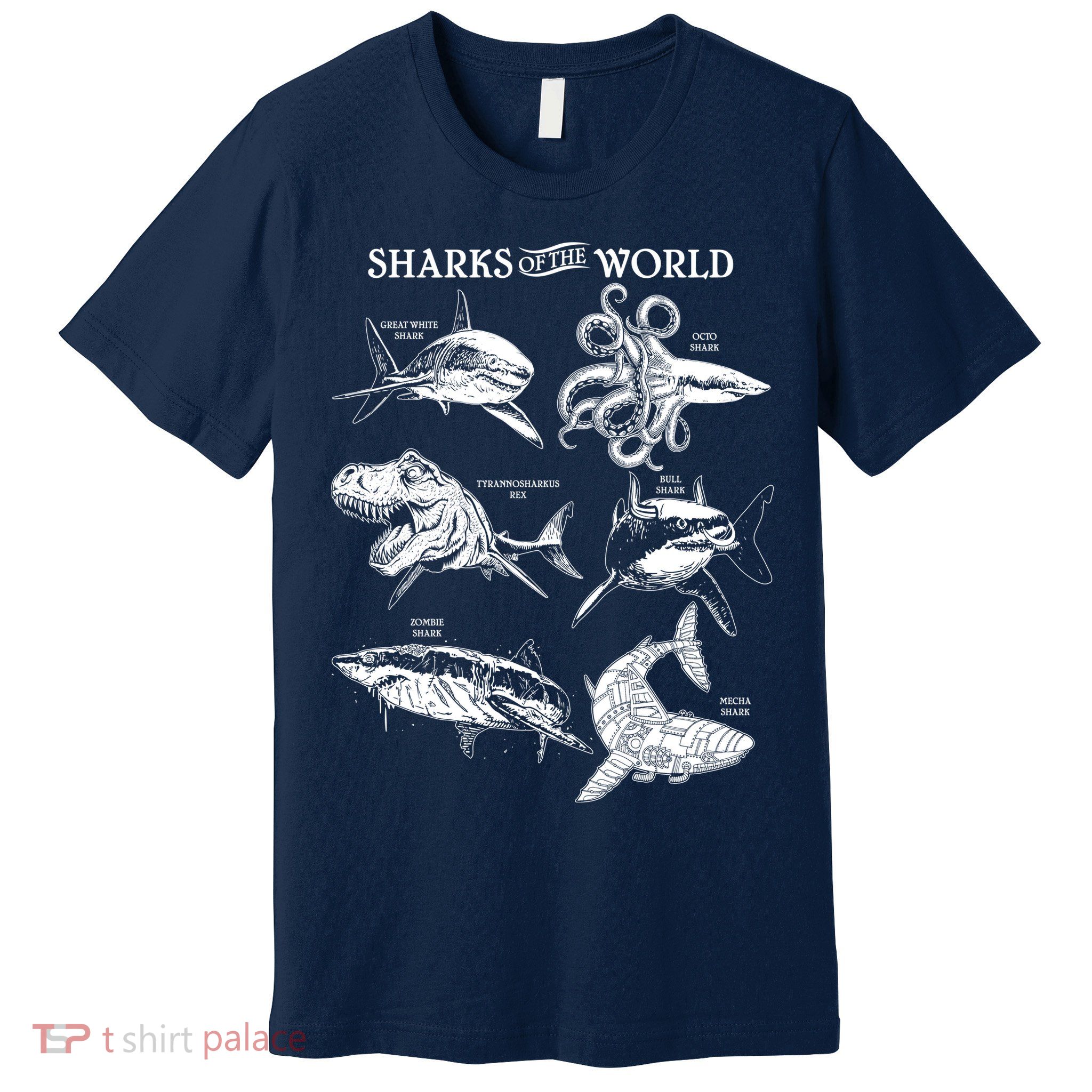Sharks Of The World Premium T-Shirt