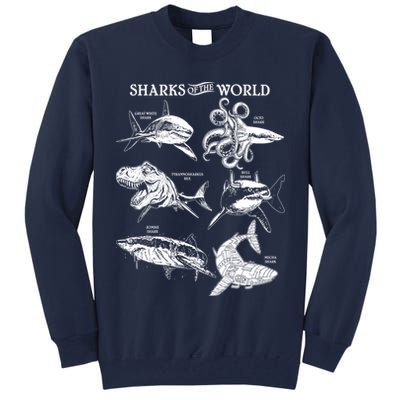Sharks Of The World Tall Sweatshirt