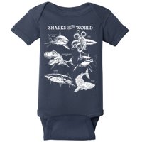 Sharks Of The World Baby Bodysuit