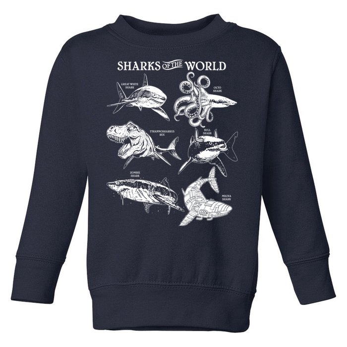 Sharks Of The World Toddler Sweatshirt