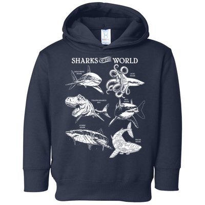 Sharks Of The World Toddler Hoodie