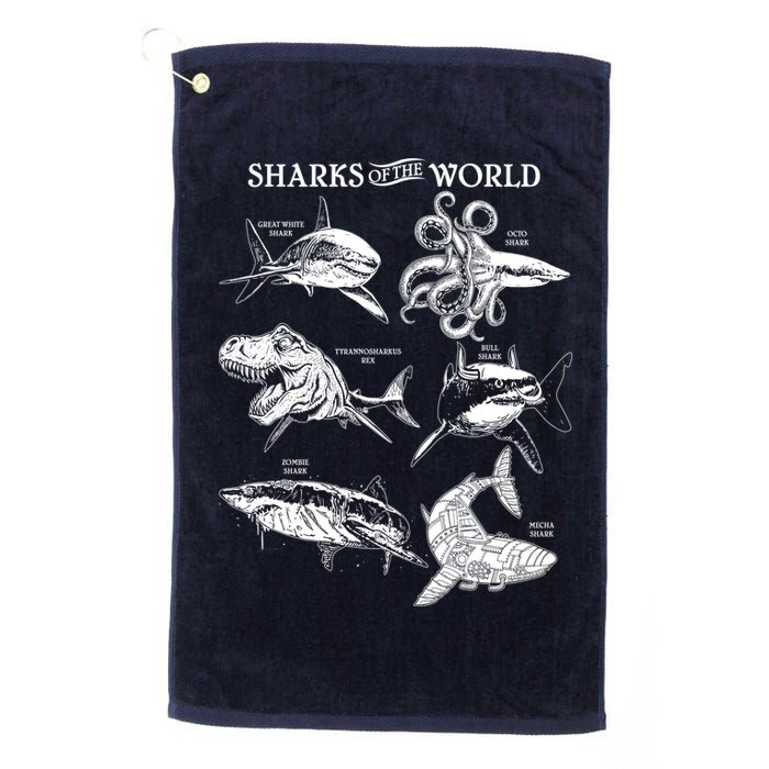 Sharks Of The World Golf Towel