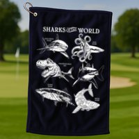Sharks Of The World Golf Towel
