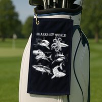 Sharks Of The World Golf Towel
