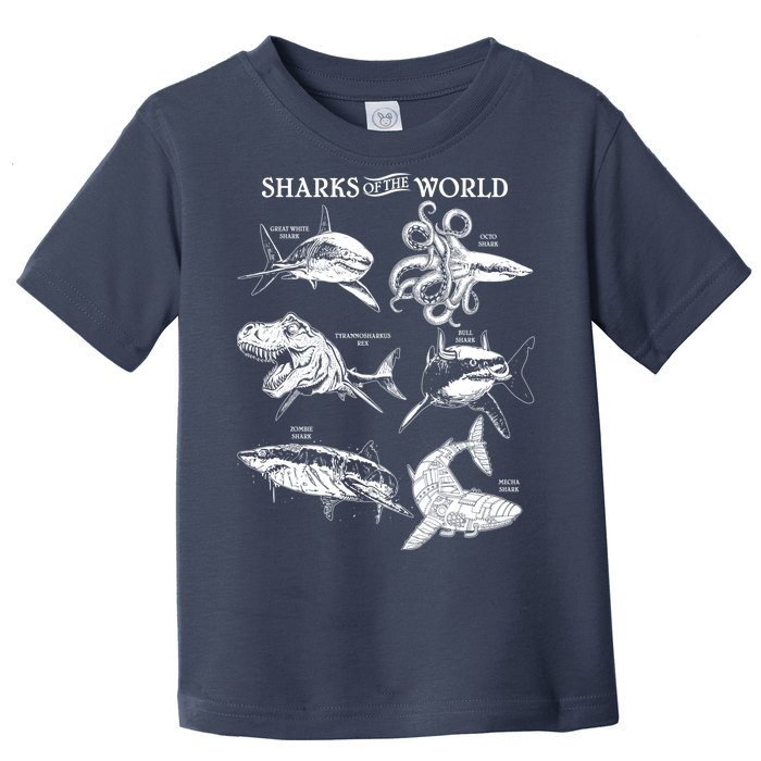 Sharks Of The World Toddler T-Shirt