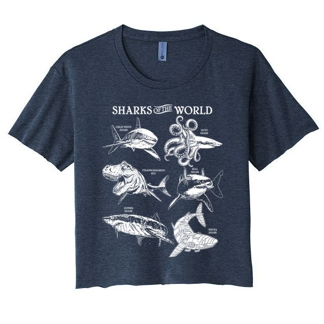 Sharks Of The World Crop Top