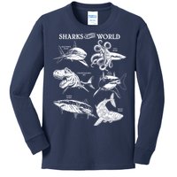 Sharks Of The World Kids Long Sleeve Shirt