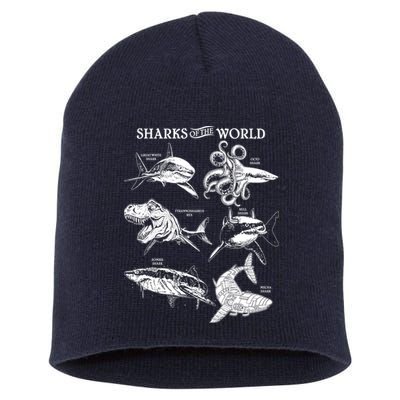 Sharks Of The World Short Acrylic Beanie