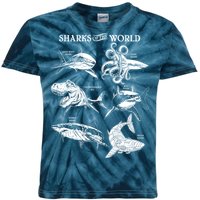 Sharks Of The World Kids Tie-Dye T-Shirt