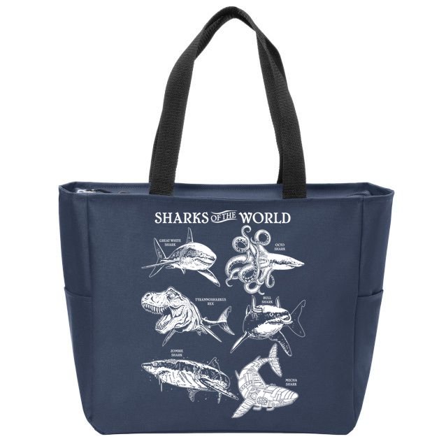 Sharks Of The World Zip Tote Bag